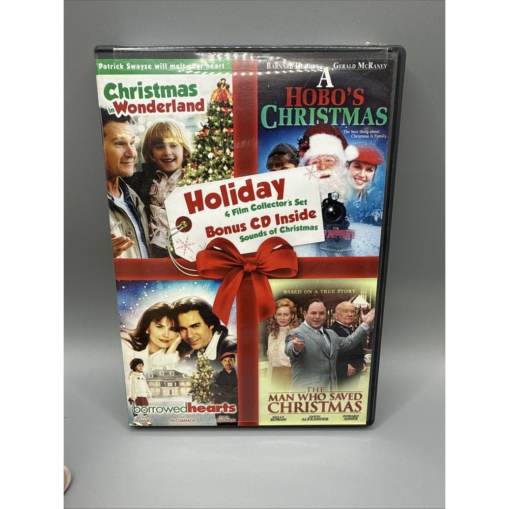 Holiday 4 Film Collector's Set Christmas DVD W/Bonus Music CD